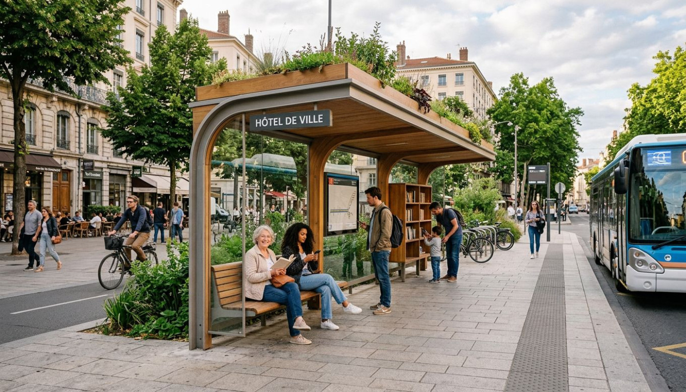 Faut-il repenser nos arrêts de bus pour valoriser l'espace public ?